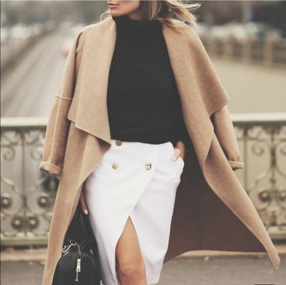 Black military style skirt